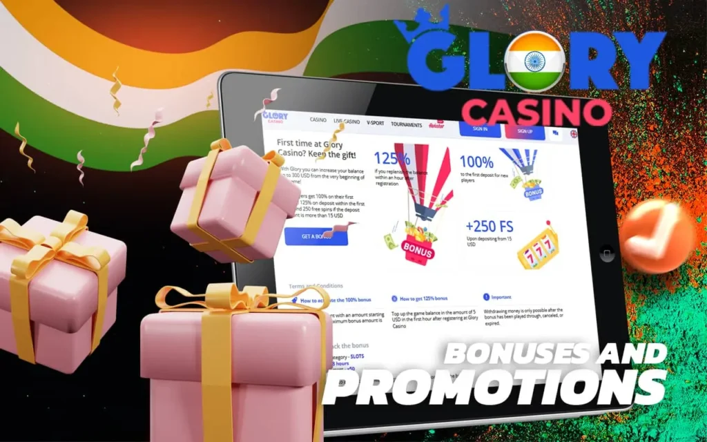 Glory casino's bonus system is impressive in its variety